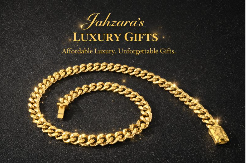 Gold Geometric Cuban Link Chain Necklace | Bold Street-Luxury Style