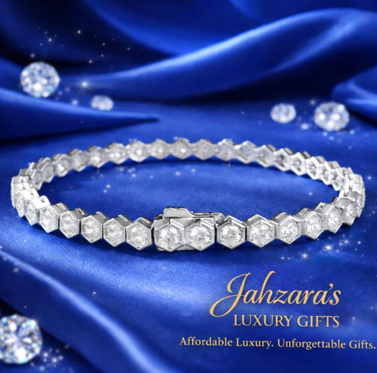 💎 ✨ Honeycomb Diamond Luxury Bracelet