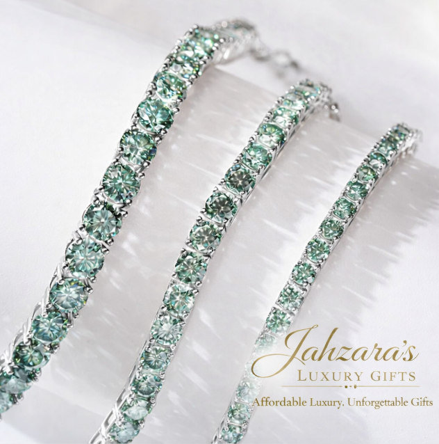 Moissanite Tennis Bracelet | 925 Sterling Silver | 5 Colors | Unisex Luxury