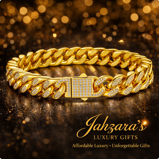 Iced-Out Cuban Link Bracelet - CZ Diamond Clasp