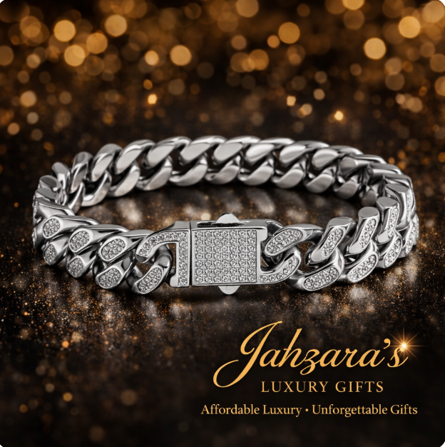 Iced-Out Cuban Link Bracelet - CZ Diamond Clasp