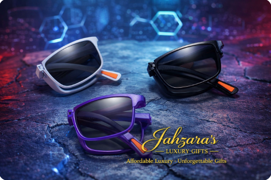 JAHZARA'S Foldable Square Sunglasses - Compact & Portable
