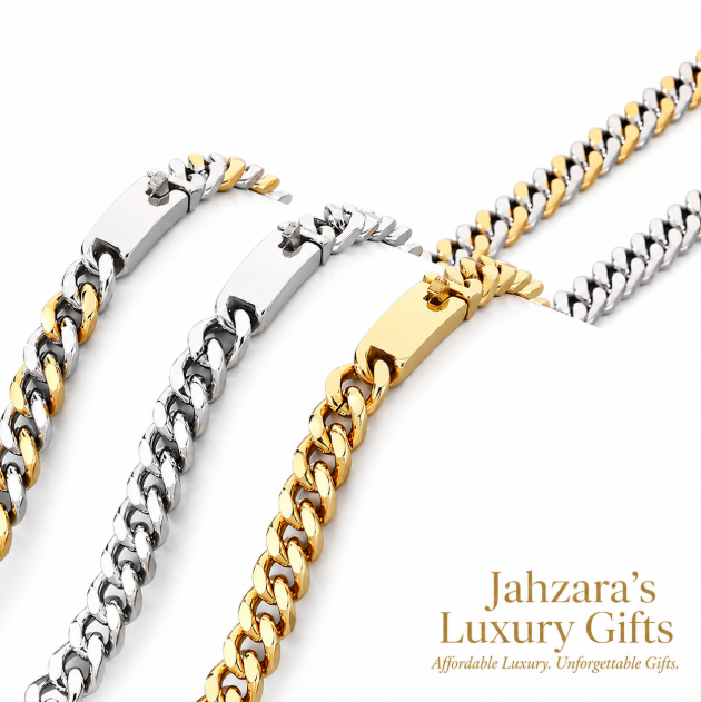 Cuban Link Chain & Bracelet Set — IP Gold Stainless Steel | Silver, Gold & Two-Tone
