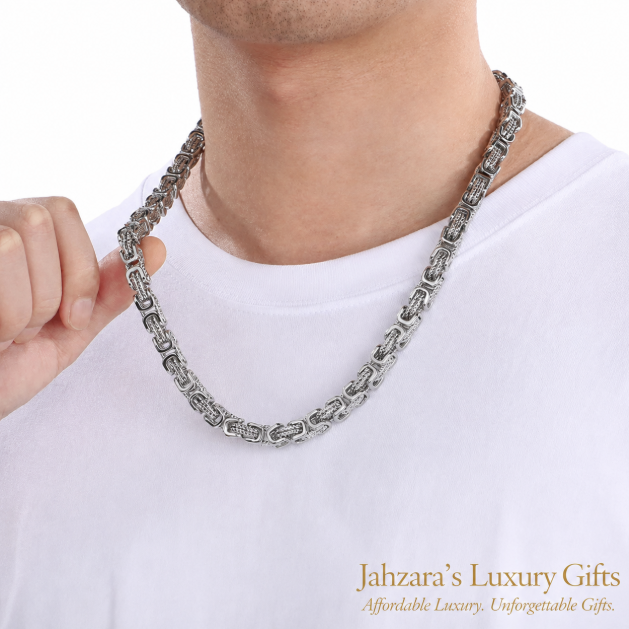 Emperor Chain Necklace — Ion Plated Stainless Steel | Black, Silver & Gold