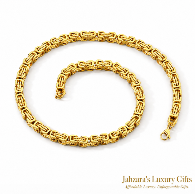 Emperor Chain Necklace — Ion Plated Stainless Steel | Black, Silver & Gold