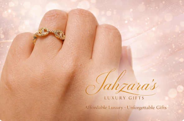 Delicate CZ Pattern Ring - Gold Plated