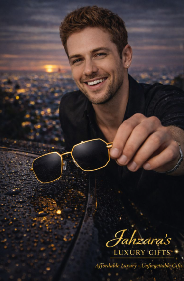 Polarized Polygon Sunglasses — Gold/Black