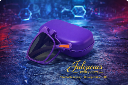 JAHZARA'S Foldable Square Sunglasses - Compact & Portable