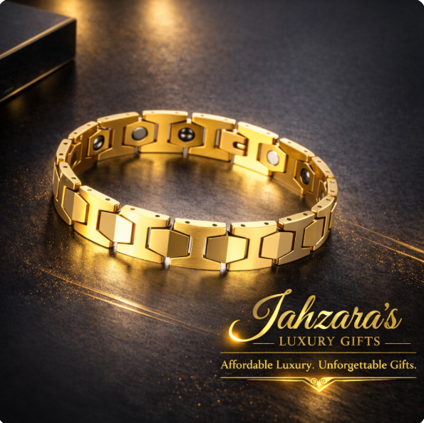Magnetic Wellness Bracelet | 18K Gold Plated | Stainless Steel | Unisex