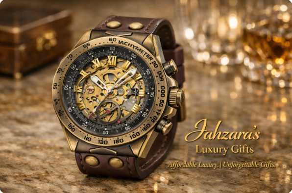 Vintage Mechanical Skeleton Watch | Bronze Automatic Men's Watch