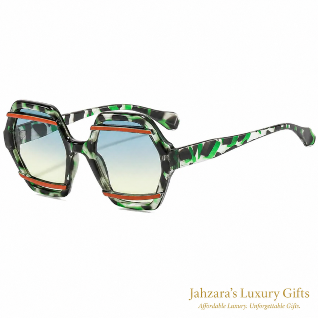 Oversized Hexagon Sunglasses — Bold Geometric Frames for Women