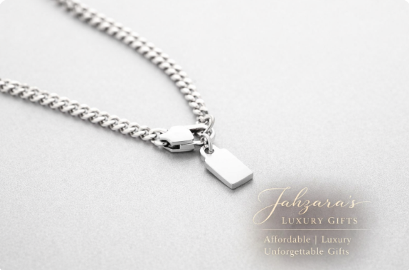 Double Layer Bar Pendant Necklace | 18K Gold & Silver | Stainless Steel