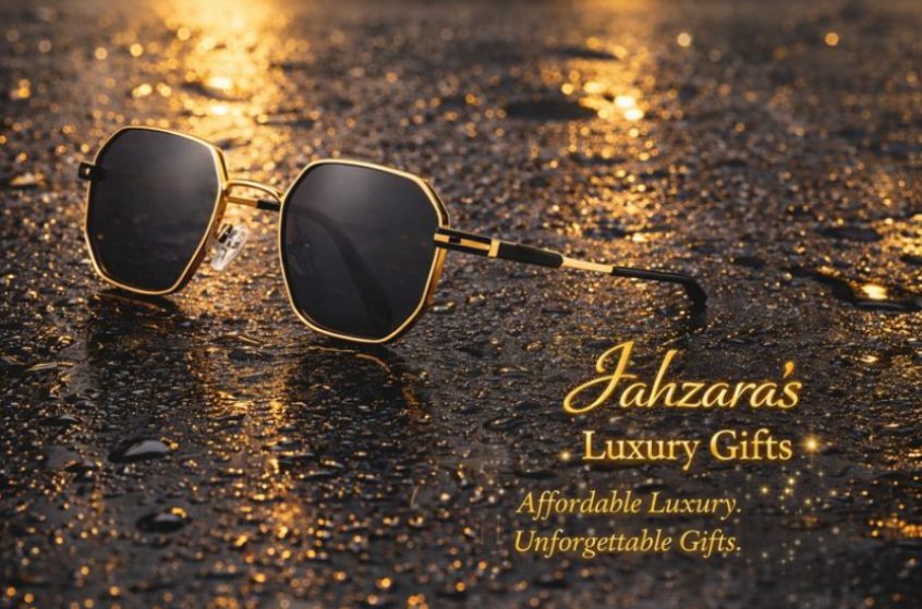 Polarized Polygon Sunglasses — Gold/Black