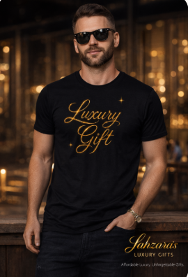 Luxury Gift Signature Tee — Gold & Camo Edition