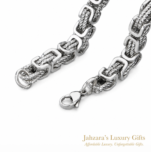 Emperor Chain Necklace — Ion Plated Stainless Steel | Black, Silver & Gold