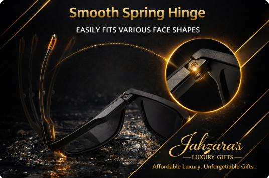 JAHZARA'S Foldable Square Sunglasses - Compact & Portable