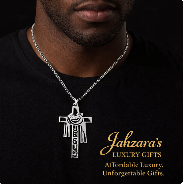 Jesus Cross Pendant Necklace | Stainless Steel | Unisex Luxury Statement Jewelry