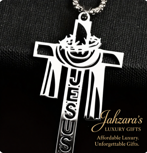 Jesus Cross Pendant Necklace | Stainless Steel | Unisex Luxury Statement Jewelry