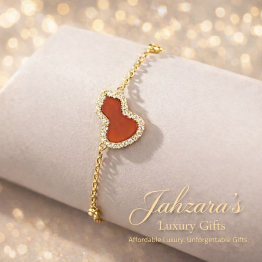 Red Agate Gold Bracelet | Wealth, Protection & Abundance