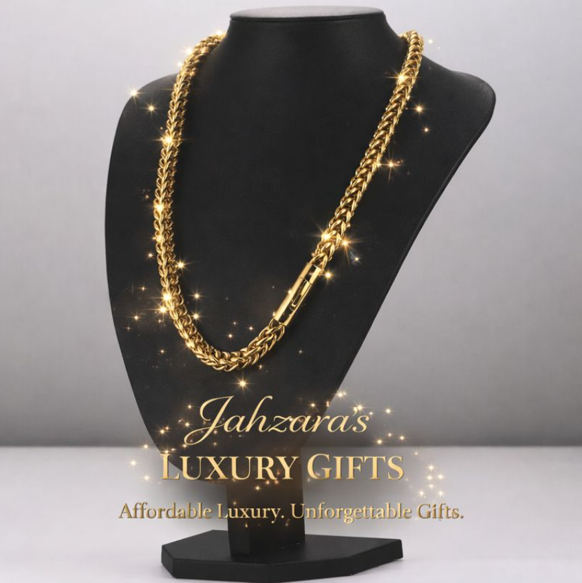 Bold Gold Link Chain Necklace | 8mm Statement Chain for Him