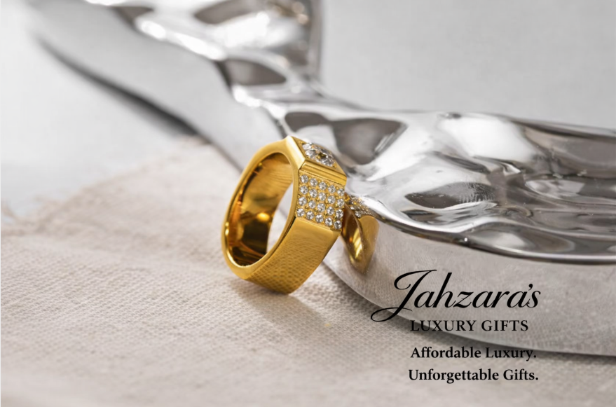 Men's Iced Out Zircon Signet Ring — Titanium Steel | Gold & Silver | Solitaire + Pavé | Sizes 8–10