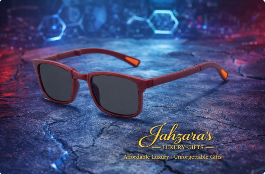 JAHZARA'S Foldable Square Sunglasses - Compact & Portable