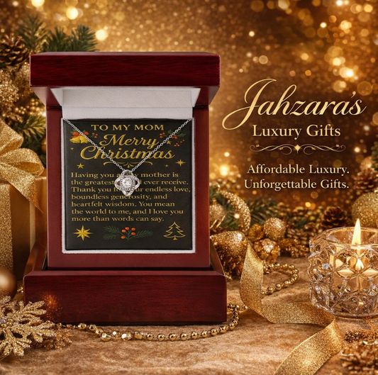 To My Mom - Infinity Heart Necklace (From Son)