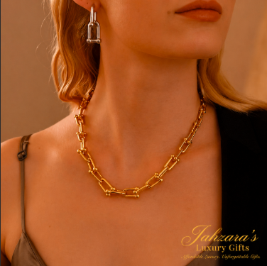 PVD Gold Jewelry Set — Necklace, Bracelet & Earrings | 304 Stainless Steel
