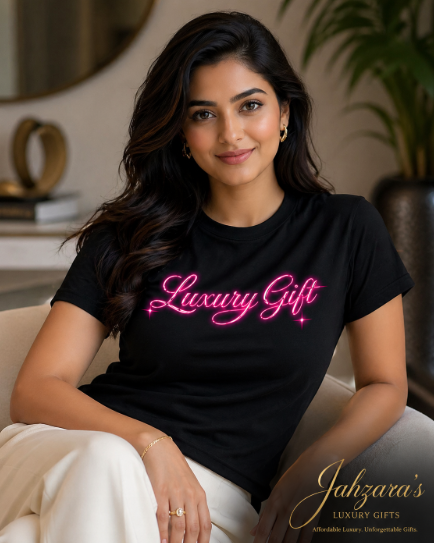 Luxury Gift Signature Tee — Hot Pink Edition