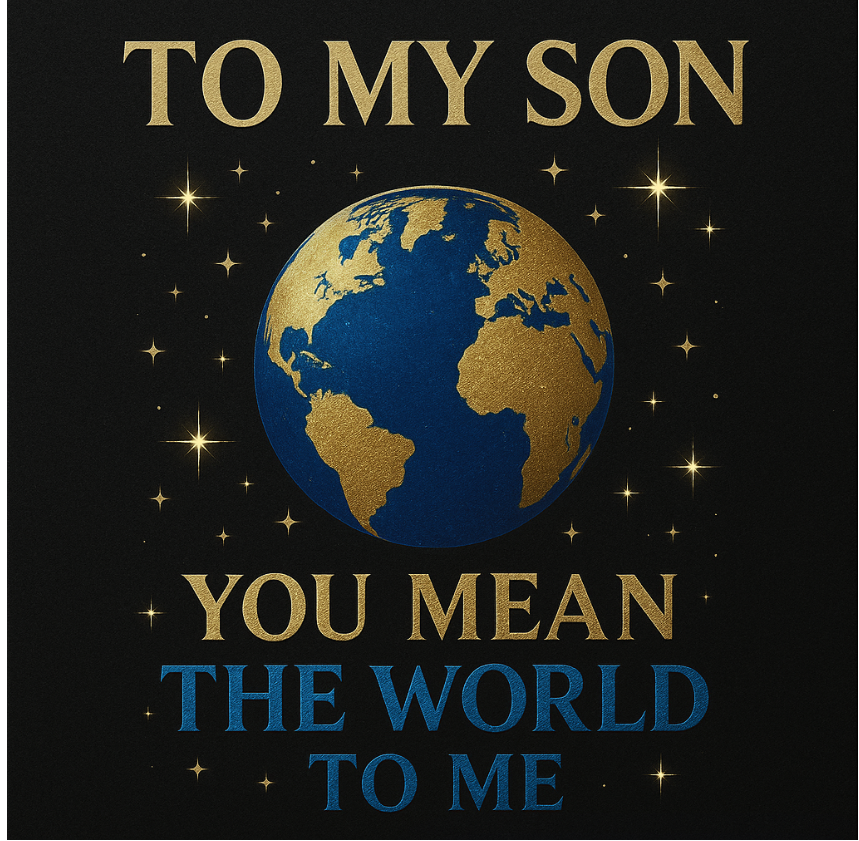 To My Son – You Mean The World To Me | Dog Tag Necklace | Meaningful Gift