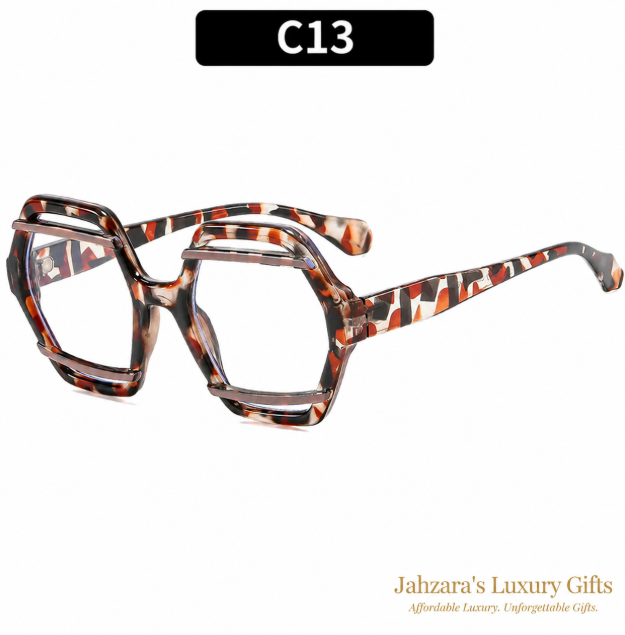 Oversized Hexagon Sunglasses — Bold Geometric Frames for Women