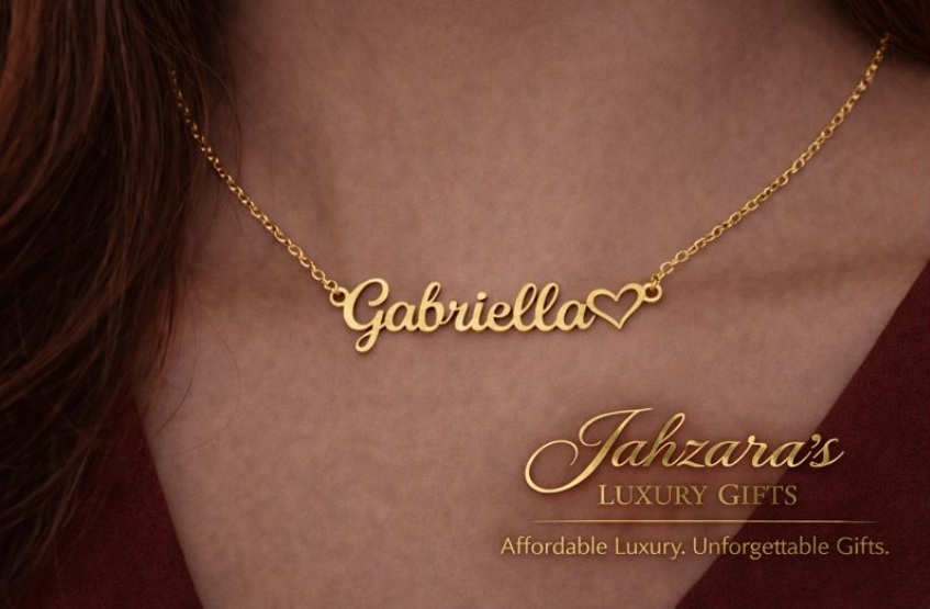 Love of My Life - Heart Name Necklace (18K Yellow Gold)