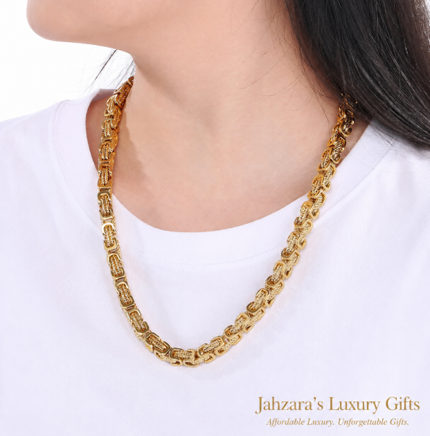 Emperor Chain Necklace — Ion Plated Stainless Steel | Black, Silver & Gold