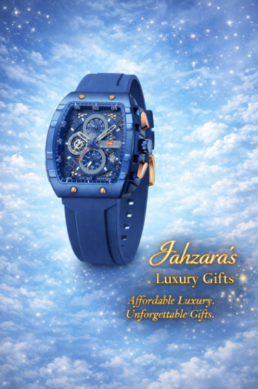 Blue Modern Square Dial Business Watch | Calendar Quartz Men's Watch