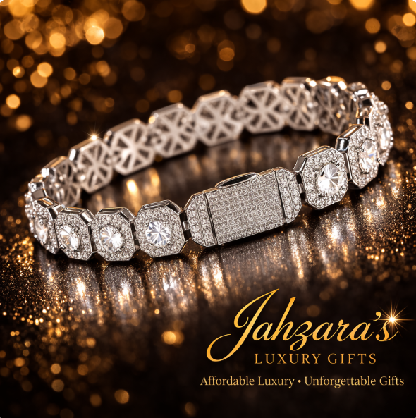 Iced Out Tennis Bracelet - CZ Diamond Cuban Link