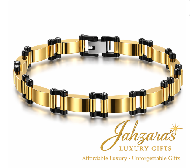 Geometric Link Bracelet - Titanium Steel Splicing Design