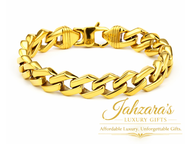 Diamond Rhombus Pattern Cuban Link Bracelet - Titanium Steel