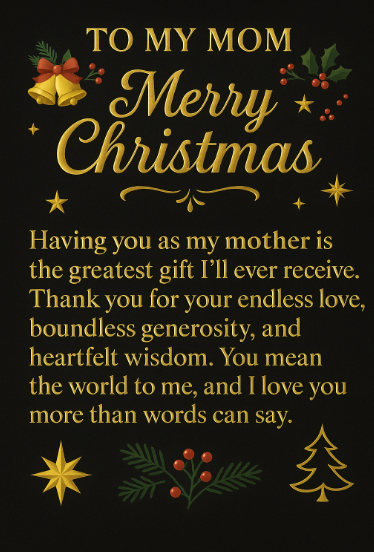 To My Mom - Infinity Heart Necklace (From Son)