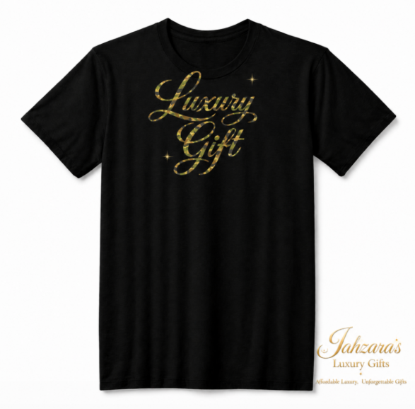 Luxury Gift Signature Tee — Gold & Camo Edition