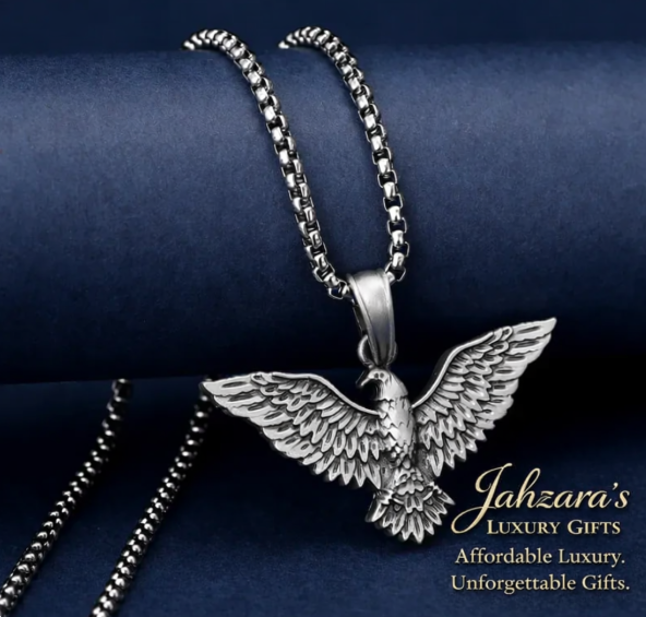 Retro Eagle Pendant Necklace | Titanium Steel | Men's Luxury Statement Jewelry
