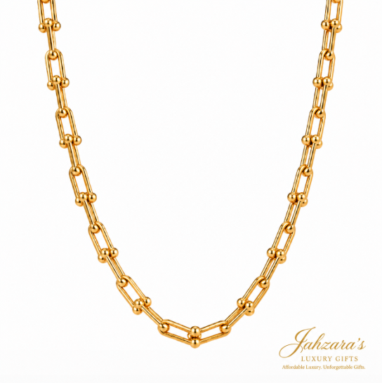 PVD Gold Jewelry Set — Necklace, Bracelet & Earrings | 304 Stainless Steel