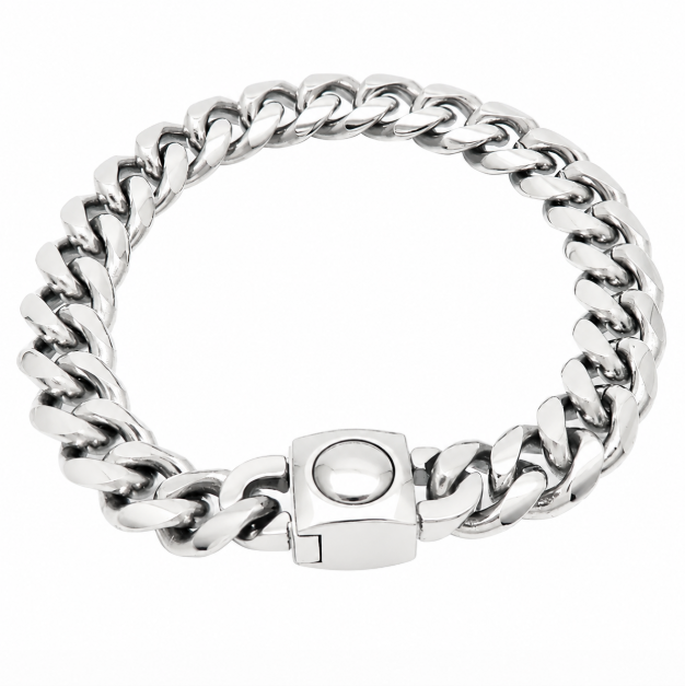 18K IP Gold Cuban Link Chain Necklace & Bracelet — Men’s Hip-Hop Stainless Steel Set