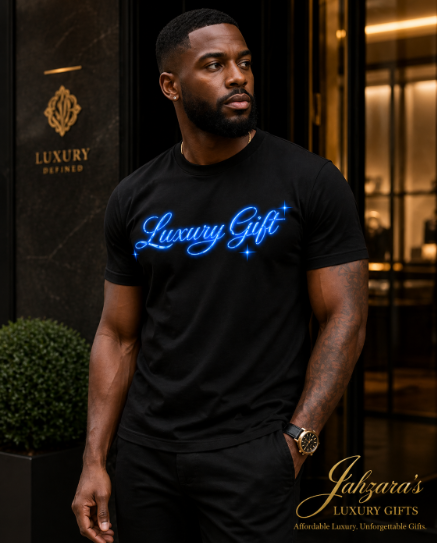 Luxury Gift Signature Tee — Ice Blue Edition