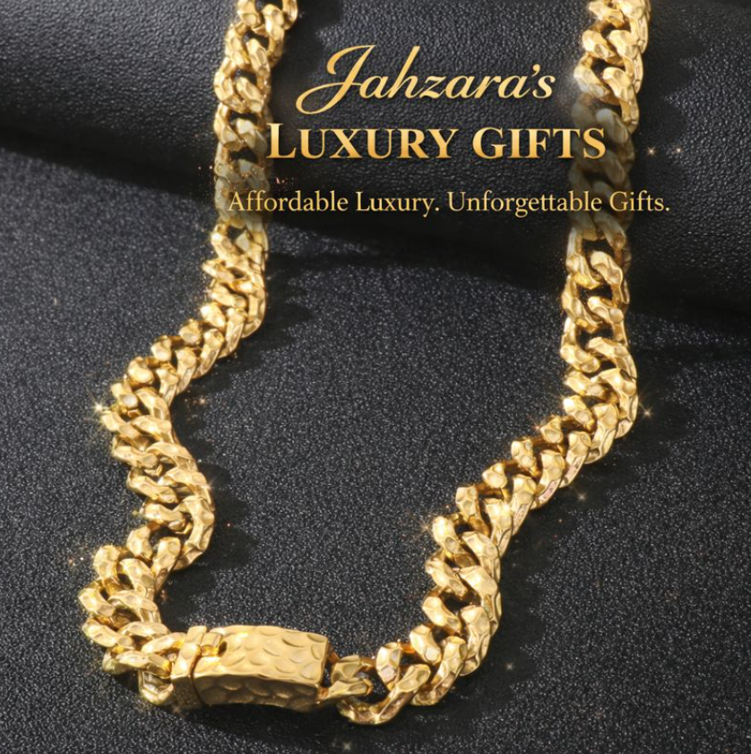 Gold Geometric Cuban Link Chain Necklace | Bold Street-Luxury Style