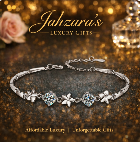 925 Sterling Silver Four Leaf Clover Bracelet with Moissanite ✨🍀