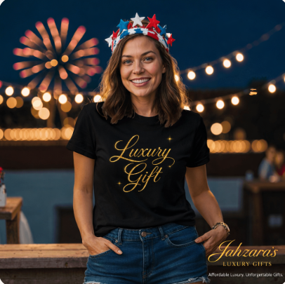 Luxury Gift Signature Tee — Gold & Camo Edition
