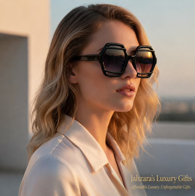 Oversized Hexagon Sunglasses — Bold Geometric Frames for Women