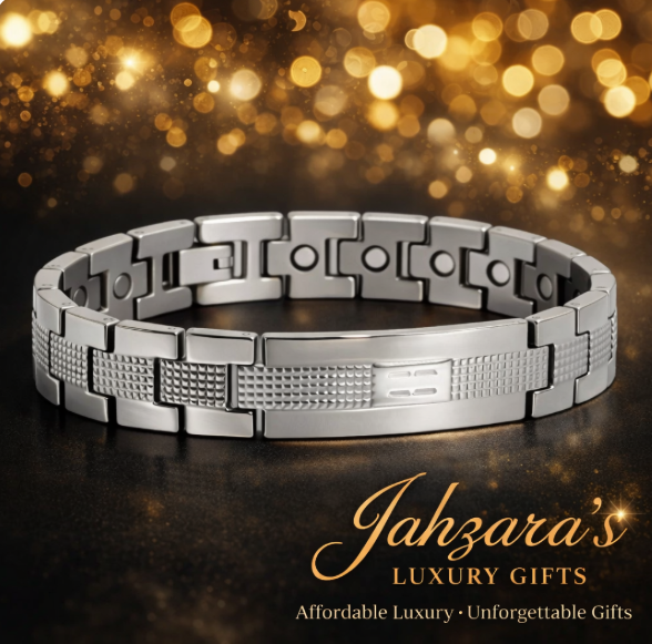 Magnetic Therapy Bracelet - 304 Stainless Steel Geometric Design