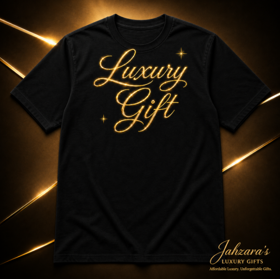 Luxury Gift Signature Tee — Gold & Camo Edition