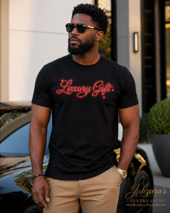 Luxury Gift Signature Tee — Scarlet Edition